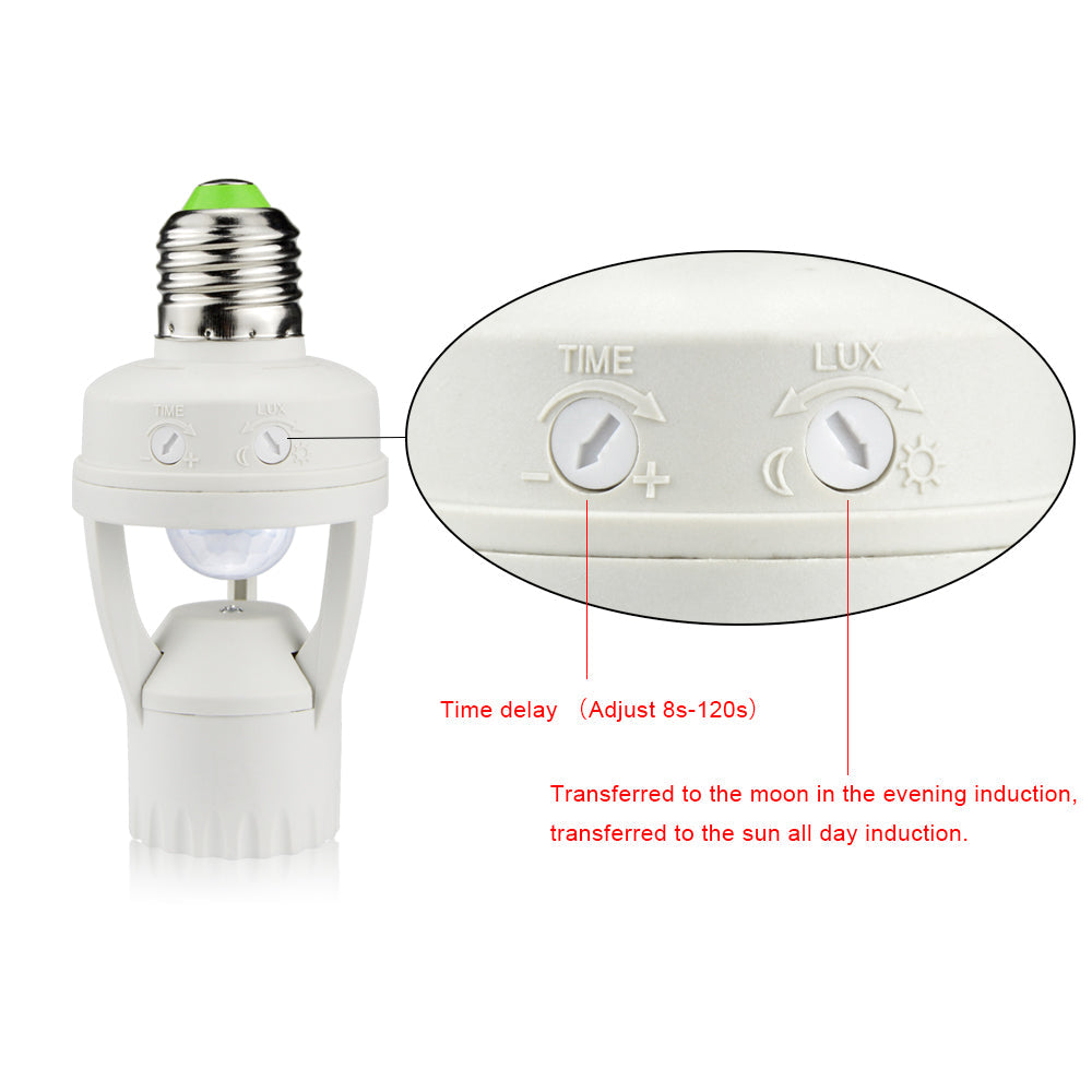 LED Bulb Holder with motion sensor 110V - 220