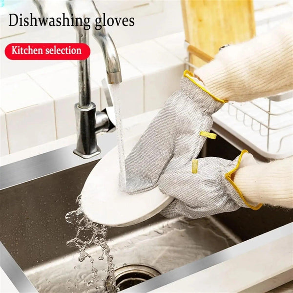 Steel Wire Dishwashing Gloves (Pair)