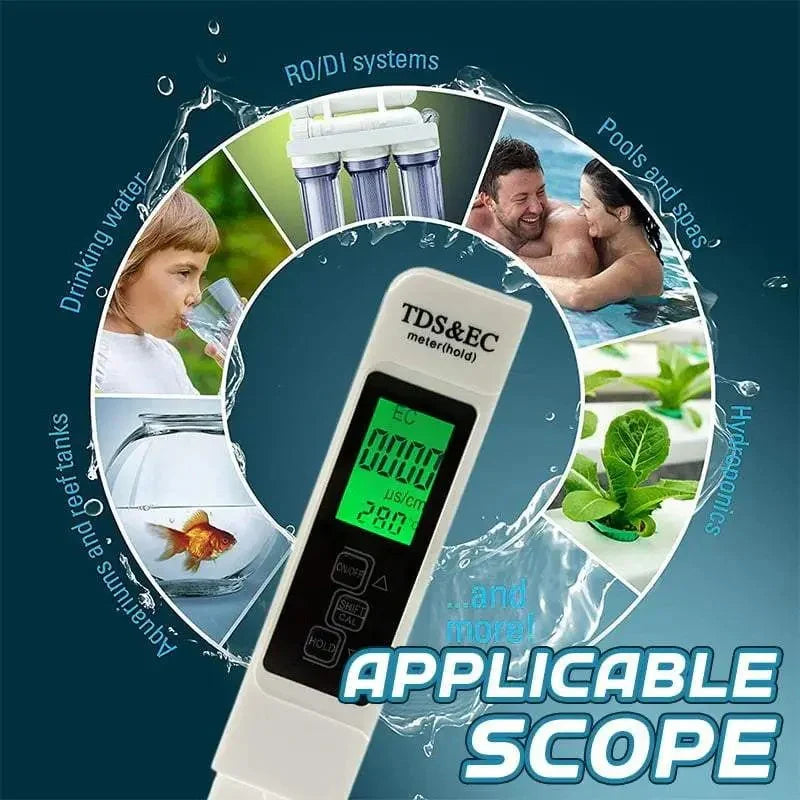 Digital Water Purity And Temperature Tester